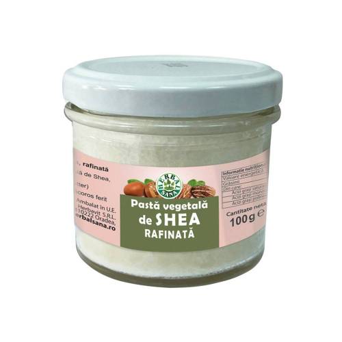 Pasta vegetala de shea rafinata, 100 g, Herbavit