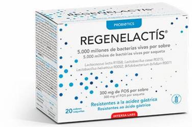 Regenelactis, probiotic pentru rezistenta la Ph gastric, 20 pliculete a 2 g, Probiotics