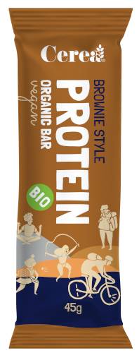 Baton, Protein brownie, fara gluten, eco-bio, 45g - Cerea