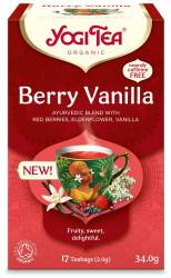 Ceai bio cu fructe de padure si vanilie, 17 pliculete, a 2g, 34g - Yogi Tea
