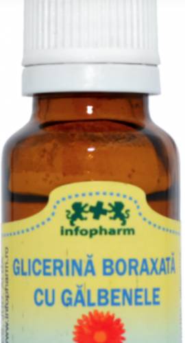 Glicerina boraxata cu galbenele, 20ml - Infopharm