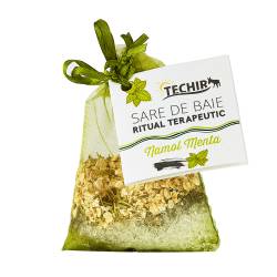 SARE DE BAIE RITUAL RECONFORTANT CU MENTA SI NAMOL, 63gr - TECHIR