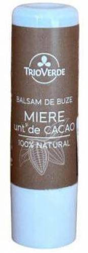 Balsam de buze cu cacao si miere, 5g - Trio Verde