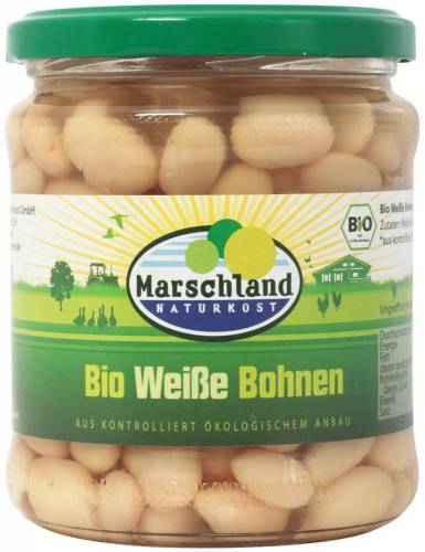 Fasole alba, eco-bio, 330g - Marschland Naturkost