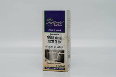 Extract din fructe de soc, crusin si papadie, 200ml – Natura Plant Poieni