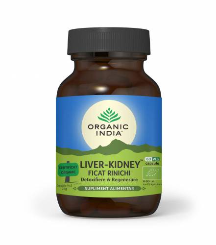 Ficat si Rinichi - Liver - Kidney - 60cps veg - ORGANIC INDIA