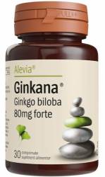 Ginkana Ginkgo biloba forte 80mg, 30 capsule - Alevia