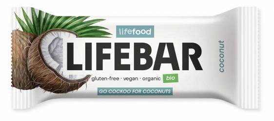 Baton cu nuca de cocos raw eco-bio 40g - Lifebar
