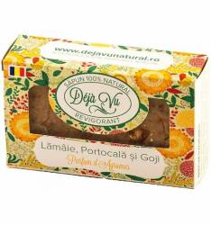 Sapun Natural lamaie, portocala si goji - Parfum de citrice - 90g - Deja Vu