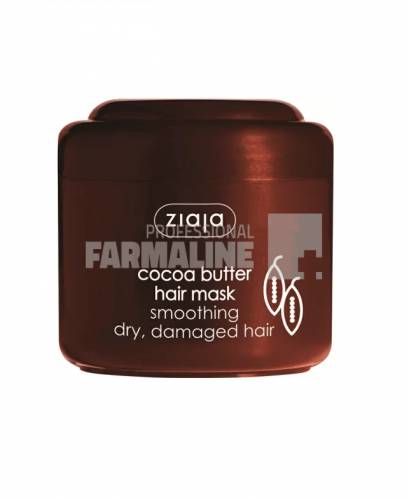 Ziaja Masca pentru par pentru netezire cu unt de cacao 200 ml