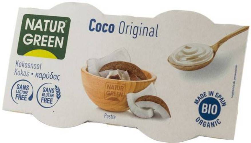 Desert eco-bio cu nuca de cocos, 2X125g NATUR GREEN