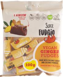 Caramele cu aroma de ghimbir, eco-bio, 100 g, Super Fudgio