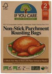 Pungi pentru copt nealbite, fara clor, compostabile, Extra Large, 2 bucati - If You Care