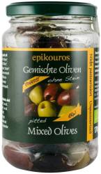Mix de masline crude, fara samburi, eco-bio, 170g - Epikouros