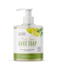 Sapun lichid pentru maini cu menta si lamaie, eco-bio, 300 ml, Wooden Spoon
