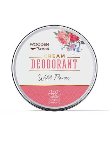 Deodorant crema Wild Flowers, eco-bio, 60 ml, Wooden Spoon