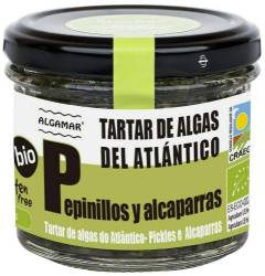 Tartar de alge marine cu castraveti murati si capere, bio 100g - Algamar