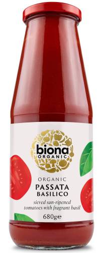 Pasatta cu busuioc, eco-bio, 680g - Biona