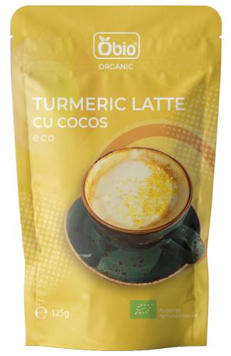 Turmeric latte cu cocos, eco-bio, 125g - Obio