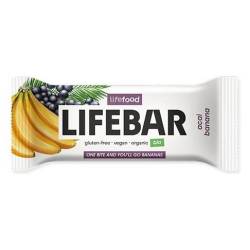 Baton cu acai si banane raw eco-bio 40g - Lifebar Plus
