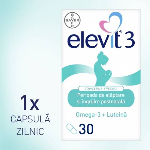 Elevit 3 - 30 capsule moi - multivitamine pentru perioada postnatala si de alaptare