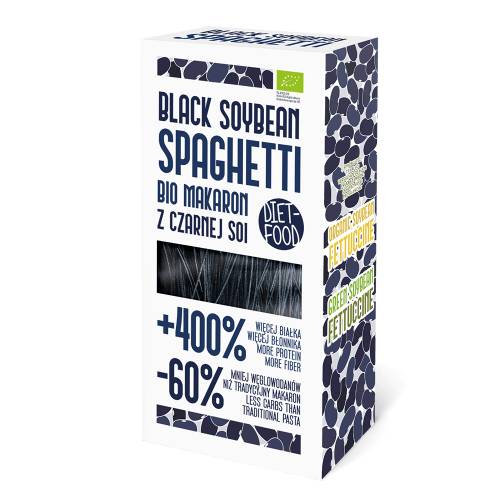 Spaghetti din soia neagra, eco-bio, 200g - Diet Food