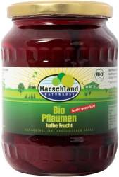 Compot de prune jumatati Eco-Bio 680g / 375g - Marschland Naturkost