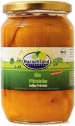 Compot de piersici jumatati, eco-bio, 680g - Marschland