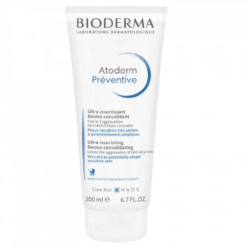 Crema nutritiva Atoderm Preventive, 200 ml, Bioderma