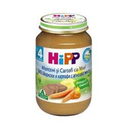 HIPP ECO morcovi si cartofi cu carne de miel x190g
