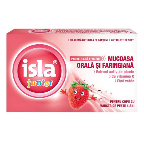 Isla junior capsuni, 20 tablete de supt, Engelhard Arzneimittel