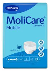 MoliCare Premium Mobile 6 picaturi - Chiloti adulti pentru incontinenta, marime L, 14 buc, Hartmann