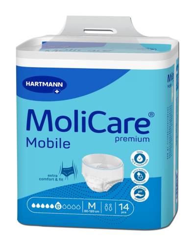 MoliCare Premium Mobile 6 picaturi - Chiloti adulti pentru incontinenta, marime M, 14 buc, Hartmann