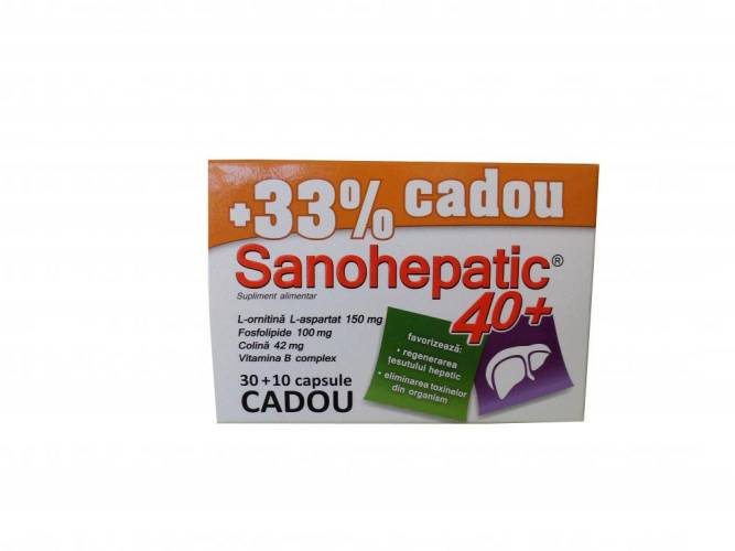 Sanohepatic 40+, 30 capsule, Zdrovit