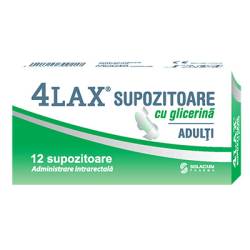 Supozitoare cu glicerina pentru adulti 4Lax, 12 bucati, Solacium Pharma