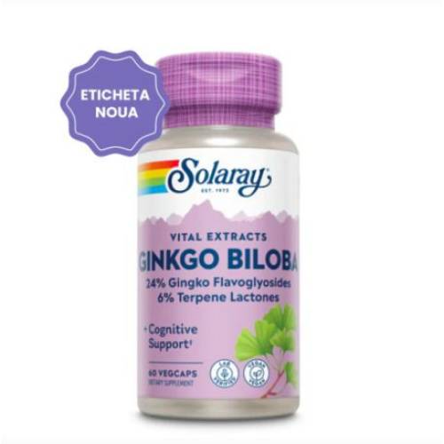 Ginkgo Biloba, 60mg, 60 capsule Jarrow Formulas, Secom