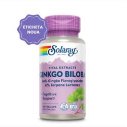 Ginkgo Biloba, 60mg, 60 capsule Jarrow Formulas, Secom