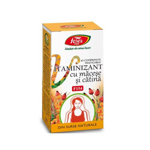 Vitaminizant macese, catina x 63cp(Fares