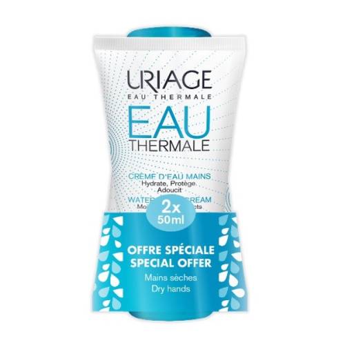 Pachet Crema reparatoare si izolatoare pentru maini, 50 ml + 50 ml, Uriage