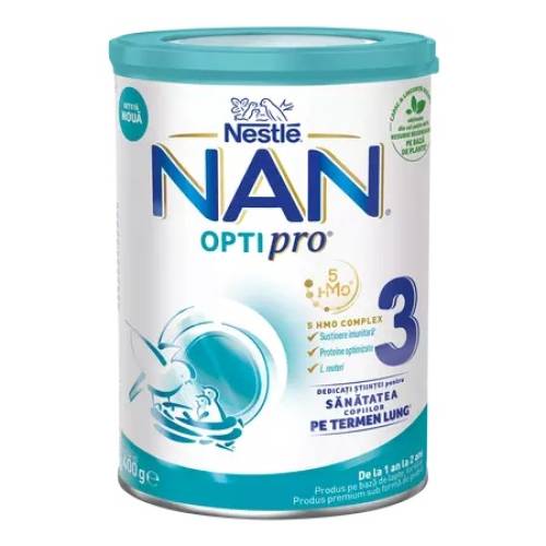 NAN Optipro 3 HMO, +12 luni, 400 g, Nestle
