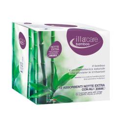 Illa Care BAMBOO Absorbante noapte extra, 12buc