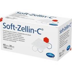 HARTMANN Soft Zellin C Tampoane cu alcool, 100 bucati