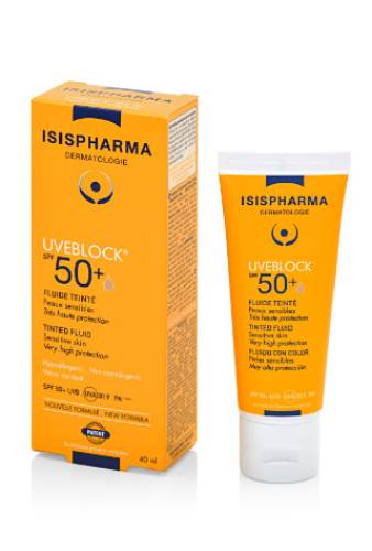 ISIS Uveblock 50+Light Teinted fluid x40ml