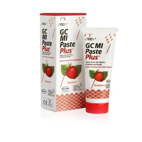 Pasta dinti remineralizanta - Mi paste Plus capsuni GC, 35 ml