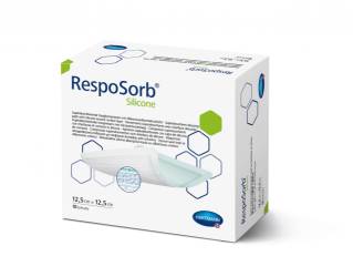 Pansament RespoSorb Silicone Hartmann, 12.5 x 12.5 cm, 10 buc
