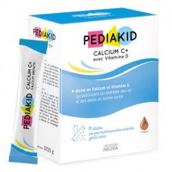 Calciu si Vitamina D3, 14 plicuri, Pediakid