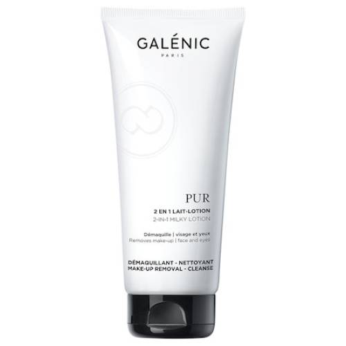 Lapte demachiant 2 in 1 pentru fata si ochi Pur, 200 ml, Galenic