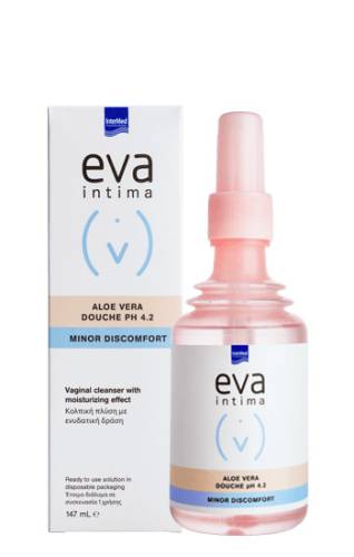 Solutie de curatare vaginala Eva Intima Aloe Vera Douche pH 4.2, 147 ml