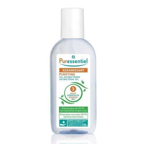 Gel antibacterian cu 3 uleiuri esentiale, 80 ml, Puressentiel