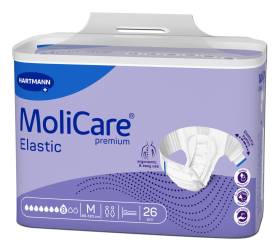 MoliCare Premium Elastic Scutece adulti cu sistem de prindere cu scai, 8 pic, marime M, set de 26 buc, Hartmann